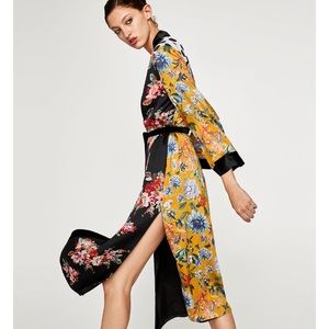 Zara Contrasting Patchwork Kimono